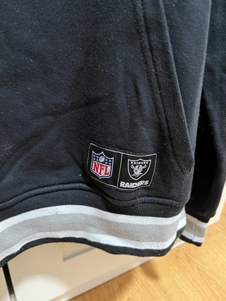 Sudadera Raiders Negra y Plateada