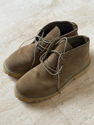 Botas de piel marrón para hombre