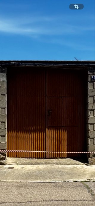 Puerta de garaje de hierro 295x135(x2)