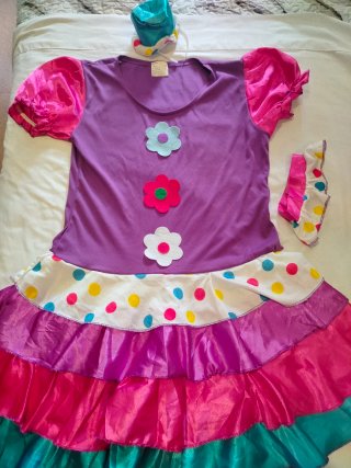 Disfraz Payaso Niña Talla L