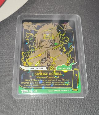 Sasuke Uchiha 136/130 (Secret) Naruto Mythos TCG de segunda mano