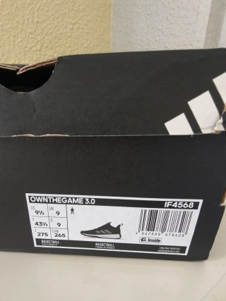 Adidas Own The Game 3.0 Negro Talla 42 baloncesto