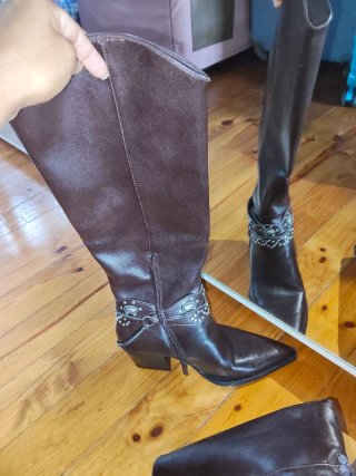 Botas altas marrones Bershka talla 37