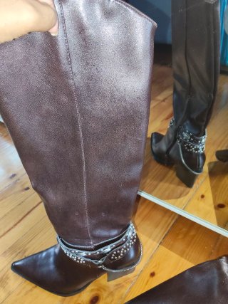 Botas altas marrones Bershka talla 37