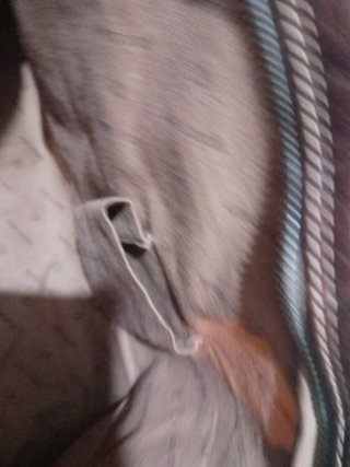 Bolso de cuero marrón GEORGES RECH con flecos