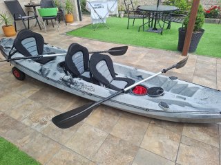 Kayak 3 plazas camuflaje pesca y paseo