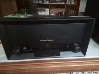 Cadena de música con tocadiscos