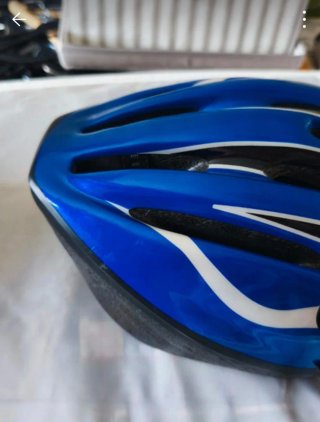 Casco de bici azul