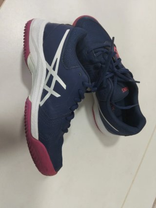 Zapatillas pádel Asics azul y rosa Vienen con caja