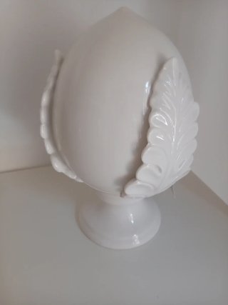Pomo pugliese ceramica bianco lucido