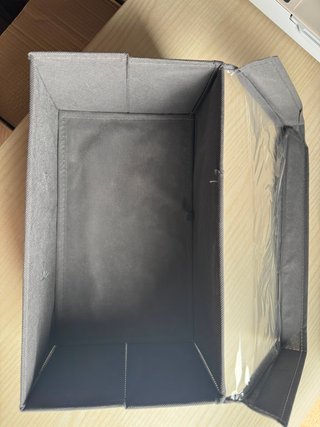 Caja tela gris organizadora