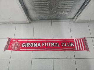 Bufanda Girona Futbol Club Roja y Blanca