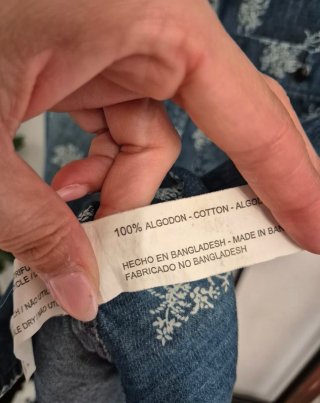 Blusa vaquera sin mangas Talla L