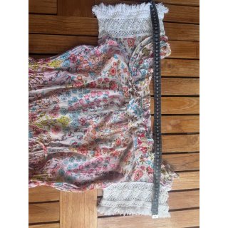 blusa romántica floral algodón
