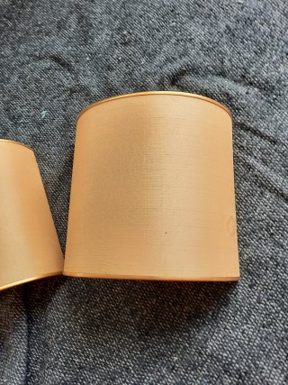 Lampada applique vintage ferro battuto e ottone gr