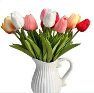 20 Flores Artificiales Tulipan