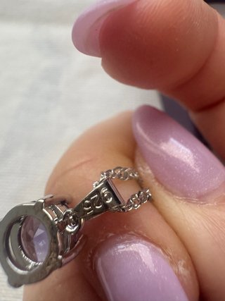 Set gioielli rosa e argento in argento 925