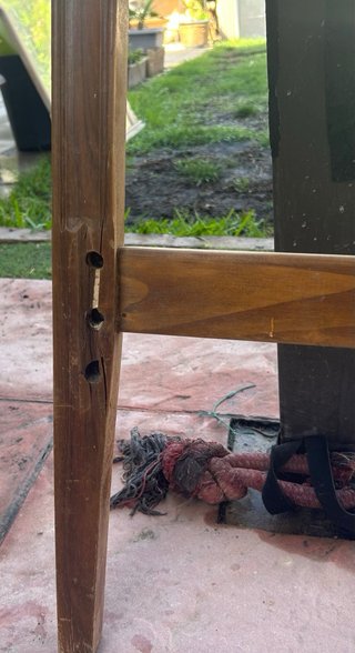 Cabecero antiguo ratán y madera