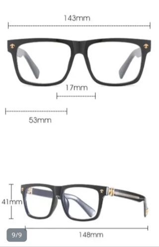 Gafas pasta elegantes graduadas personalizadas