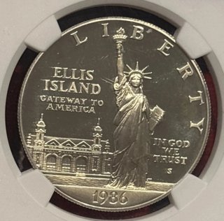 USA:  - Dollaro Statua della Libertà Gem BU  1986