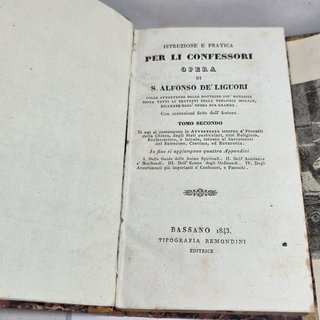 Lotto Di 5 Libri Antici Da Esposizione XIX Secolo