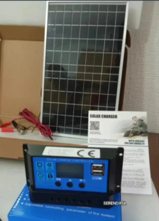 2 Placas Solares + 2 controladores de carga.