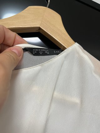 Camisa Zara Blanca Talla M