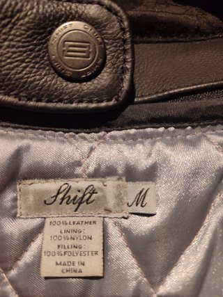 Chaqueta Cuero Moto Mujer Shift Negra