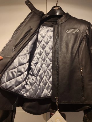 Chaqueta Cuero Moto Mujer Shift Negra