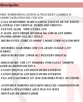 PC Gaming Completo core i5-10400F/16gb