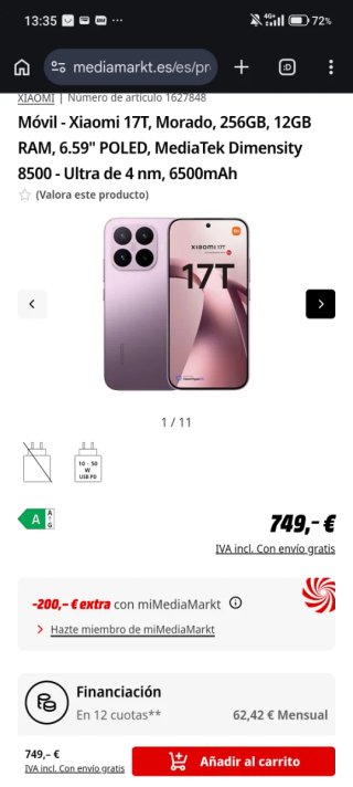Xiaomi 17T 12/512GB Viola