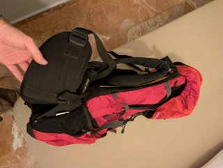 Mochila senderismo Quechua roja