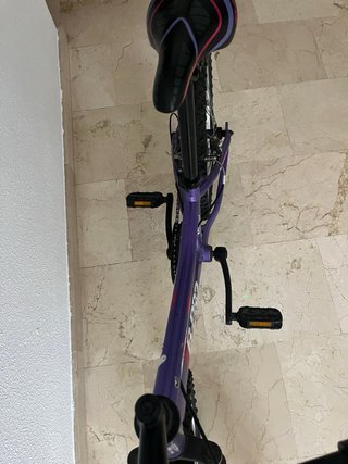 Bicicleta Infantil B-Pro Morada 6 Velocidades