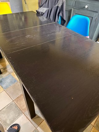 Mesa extensible Ikea negra