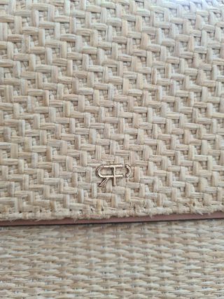 Borsa paglia donna tracolla marrone beige