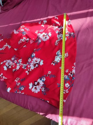 Blusa tirantes roja floral