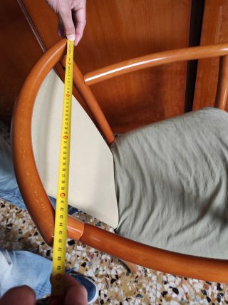 Poltroncina vintage legno anni 70
