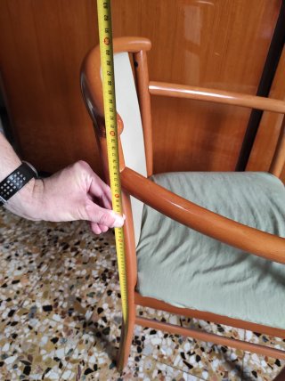 Poltroncina vintage legno anni 70