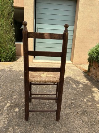 5 Sillas Rústicas Enea Madera