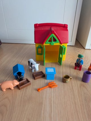 PLAYMOBIL 1.2.3 Granja Maletín