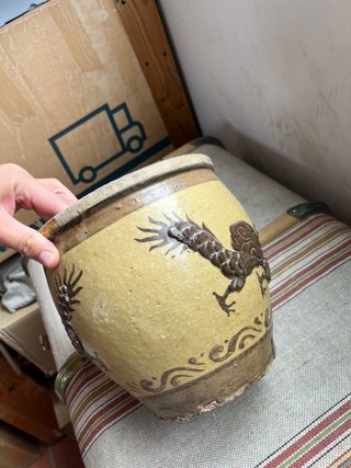 Jarrón Vintage Dragón Chino