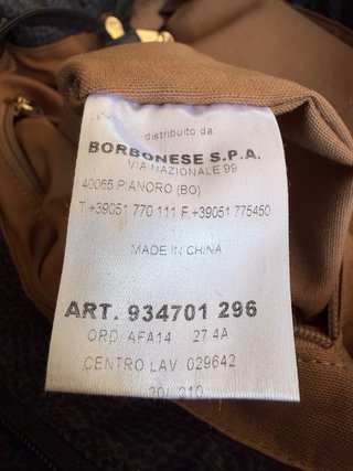 Borsa tracolla donna Borbonese nera