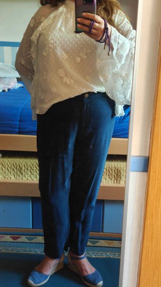 Pantalón El Corte Inglés Woman Azul T.46