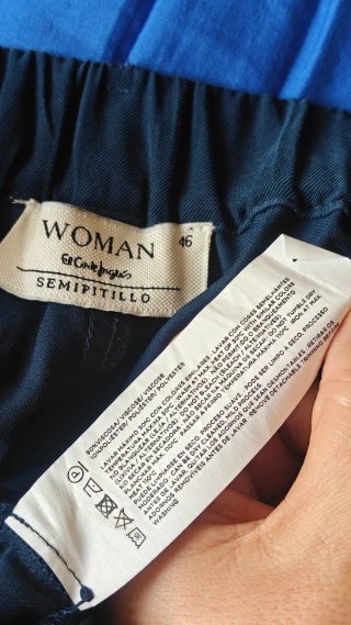 Pantalón El Corte Inglés Woman Azul T.46