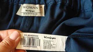 Pantalón El Corte Inglés Woman Azul T.46