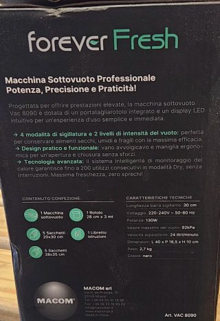 Macchina Sottovuoto Professionale VAC 8090
