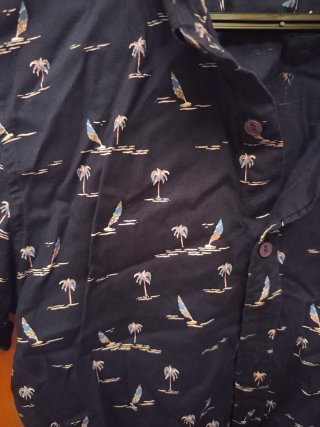 Camisa Estampada Pull&Bear Talla M