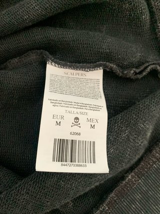 Sudadera Scalpers Gris Talla M