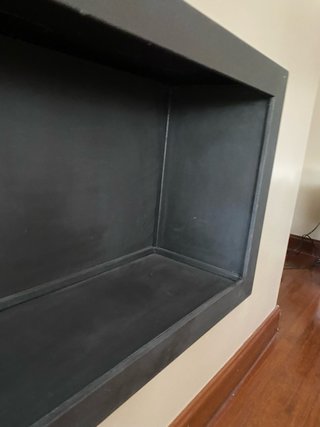 Chimenea de hierro negro