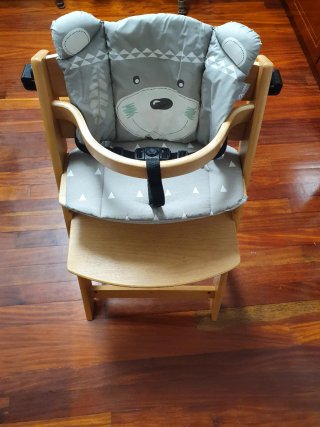 Trona de madera evolutiva. Bebé y niño